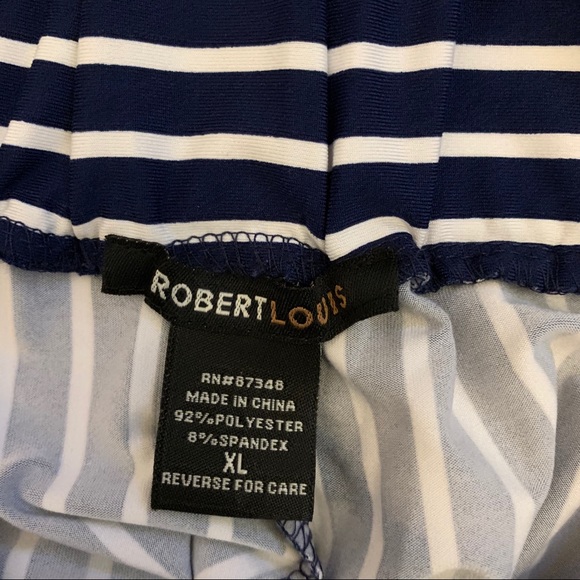 🆕 Robert Louis Striped Wide Leg Pants SZ XL - Picture 5 of 5